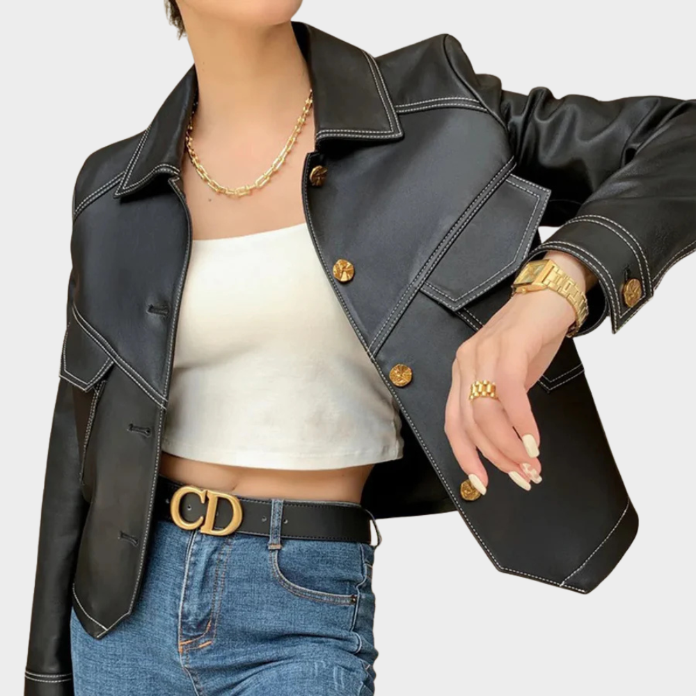 Elizabeth | Elegant Leather Jacket