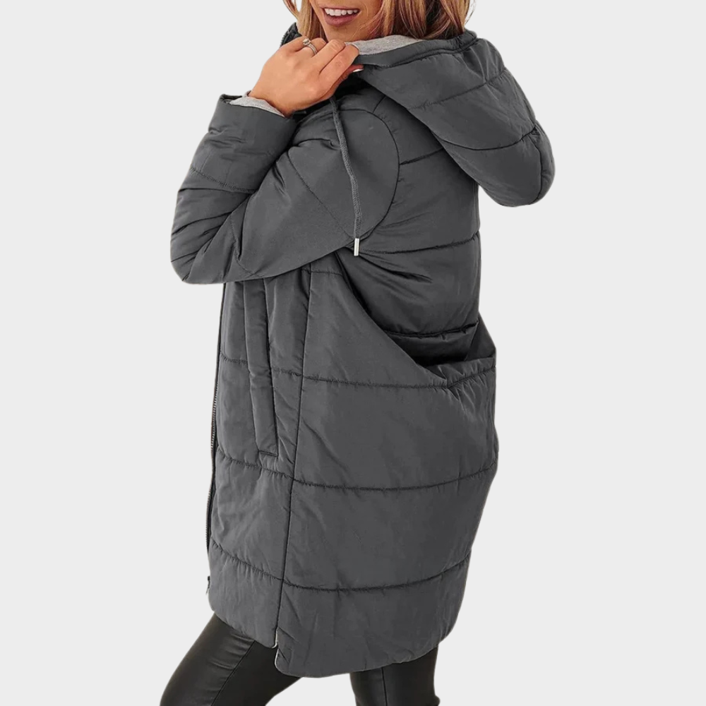 Fiora | Casual Hooded Puffer Down Jacket