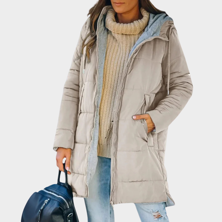 Fiora | Casual Hooded Puffer Down Jacket