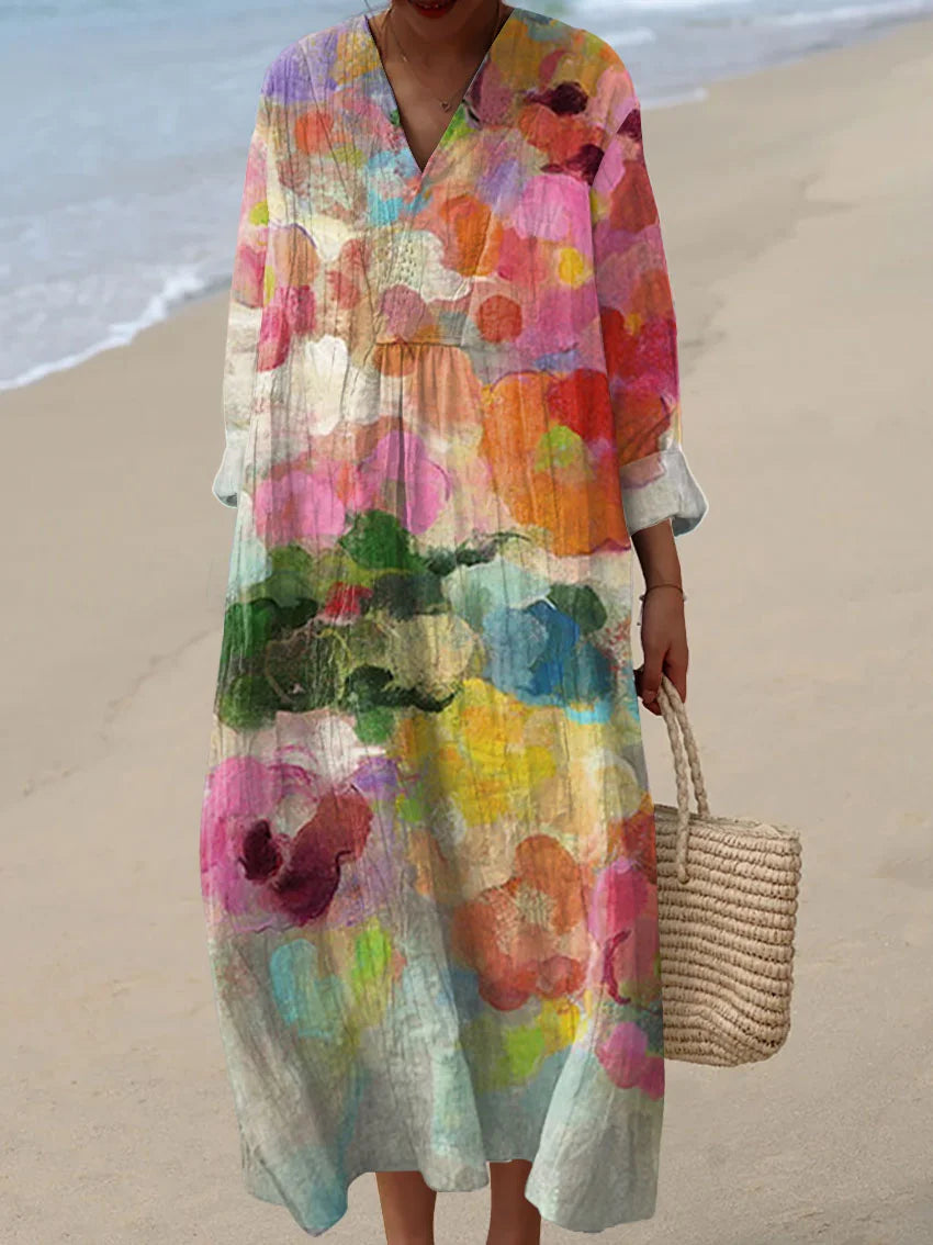 ROWENA | LOOSE VINTAGE COLORFUL DRESS