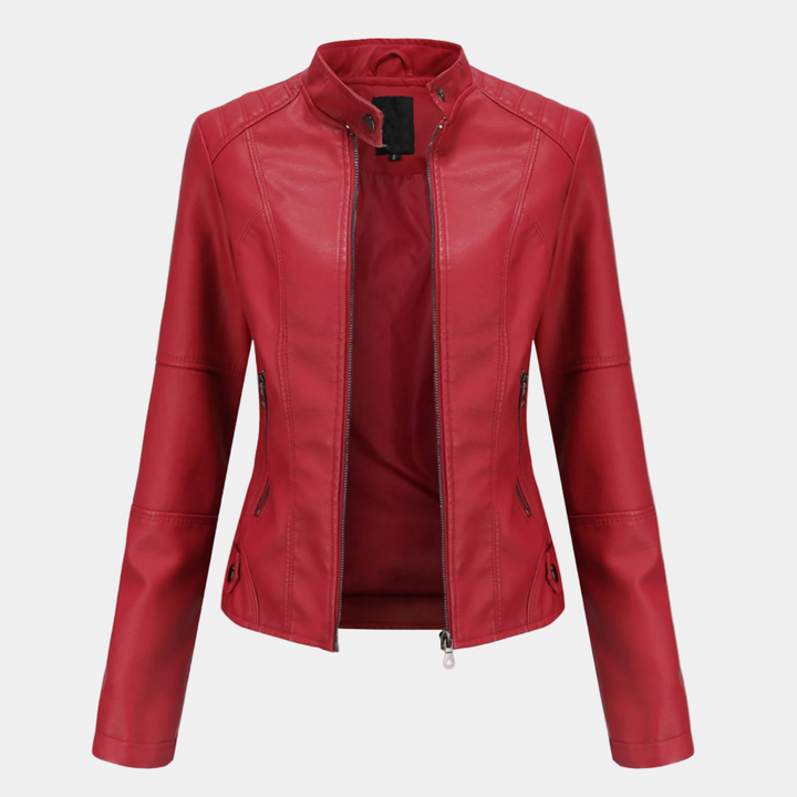 Anne | Elegant Leather Jacket