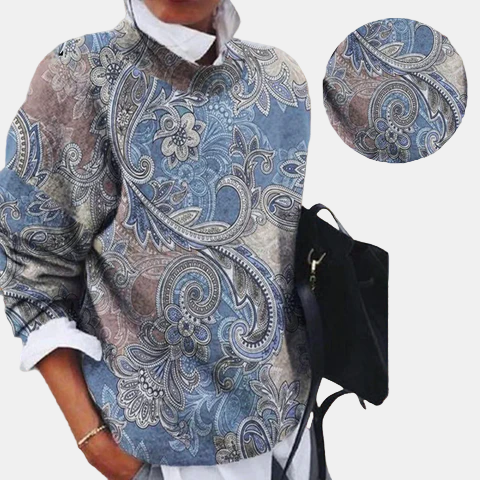 Kryssandra | Printed Pullover Sweater