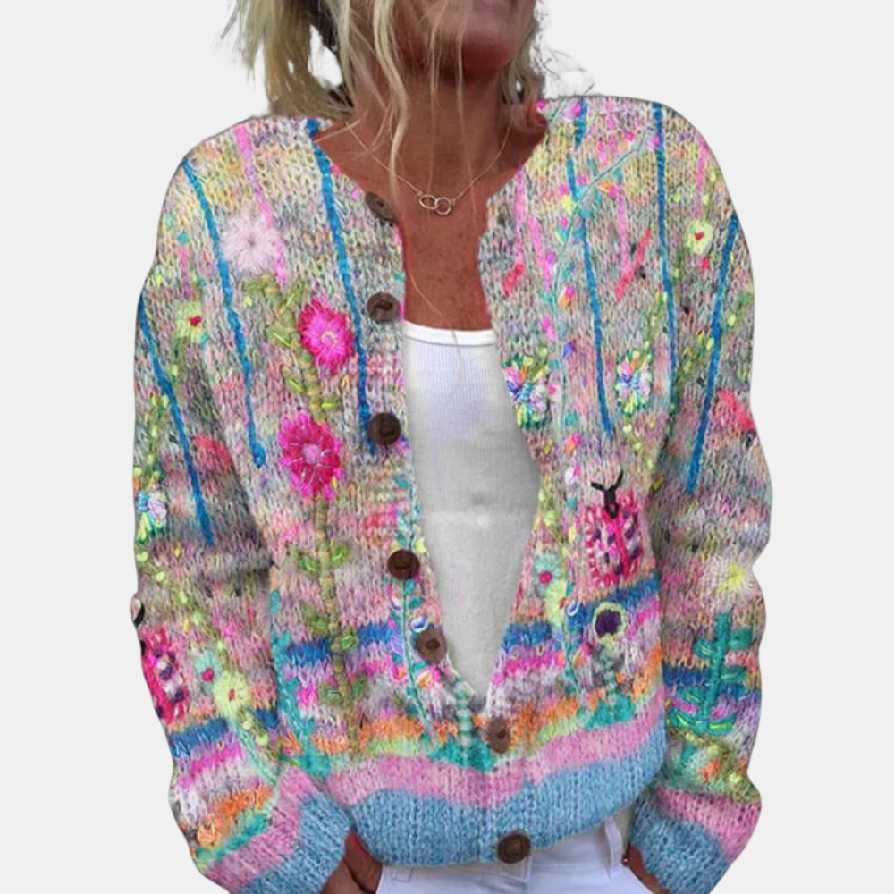 Eleanor | Elegant Floral Cardigan