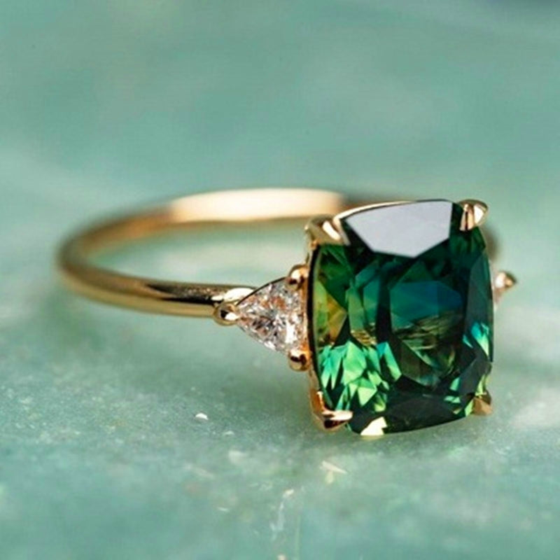 ASHA |CHIC GREEN GOLD RING