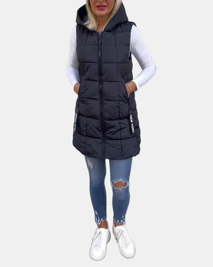 Solene | Sleeveless Padded Coat