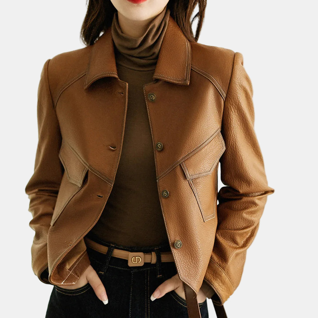 Elizabeth | Elegant Leather Jacket