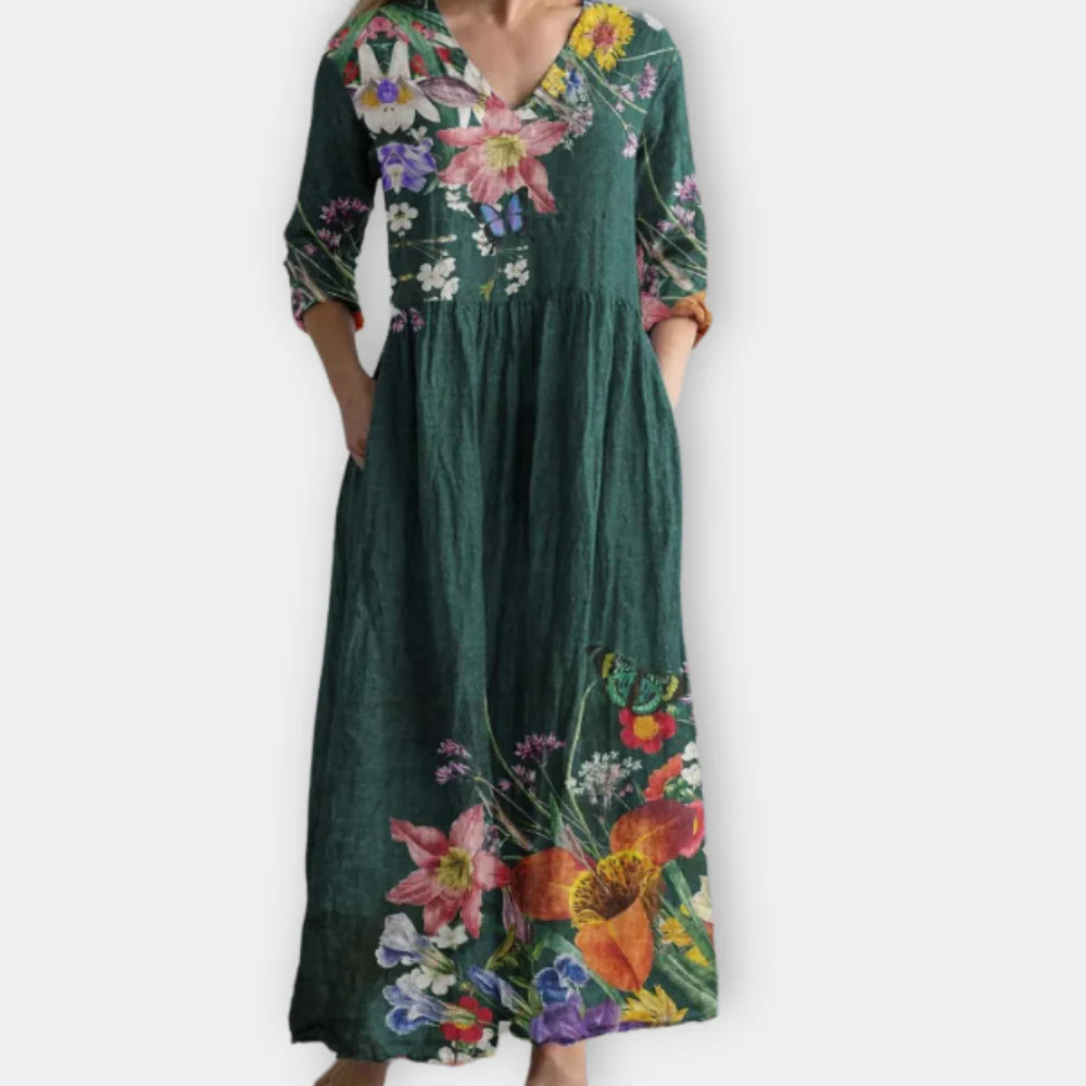 MIRALYN | COMFORTABLE FLORAL COTTON DRESS