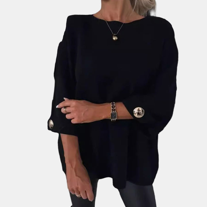 Elsinara | Long Sleeve Button Top