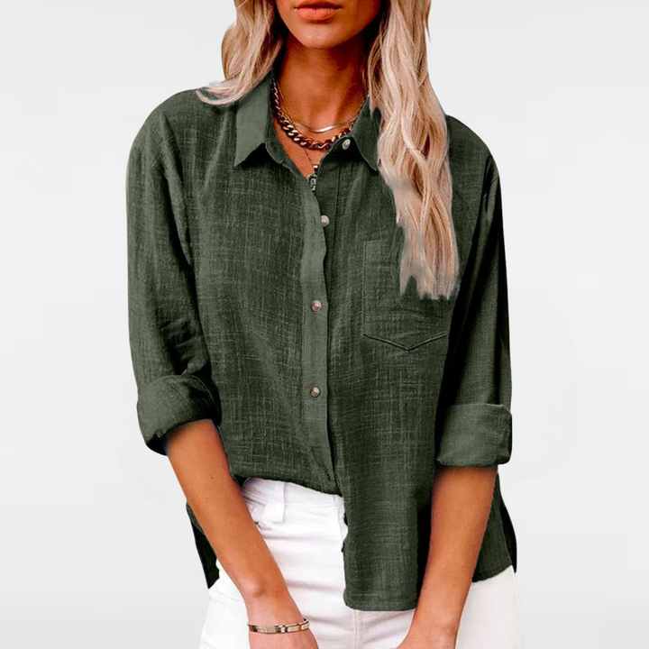 JOSEPHINE | CASUAL COLLARED BLOUSE.