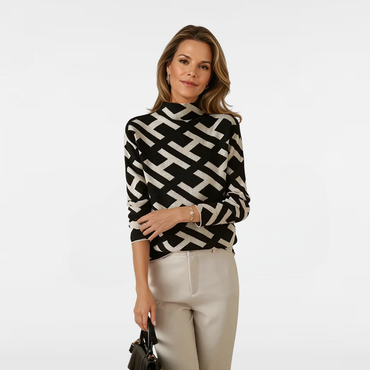 ELVIRA | SLIM FIT TURTLE NECK BLOUSE