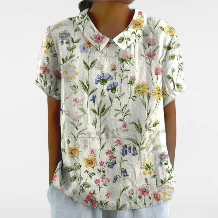 OLIVIA | FLORAL PATTERN BLOUSE.