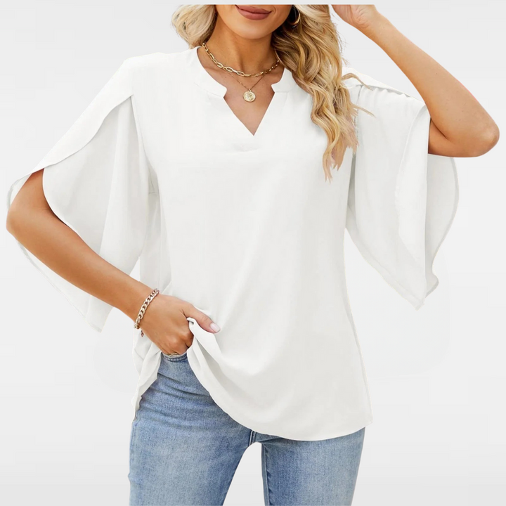 Emery | Elegant Office Ruffle Blouse