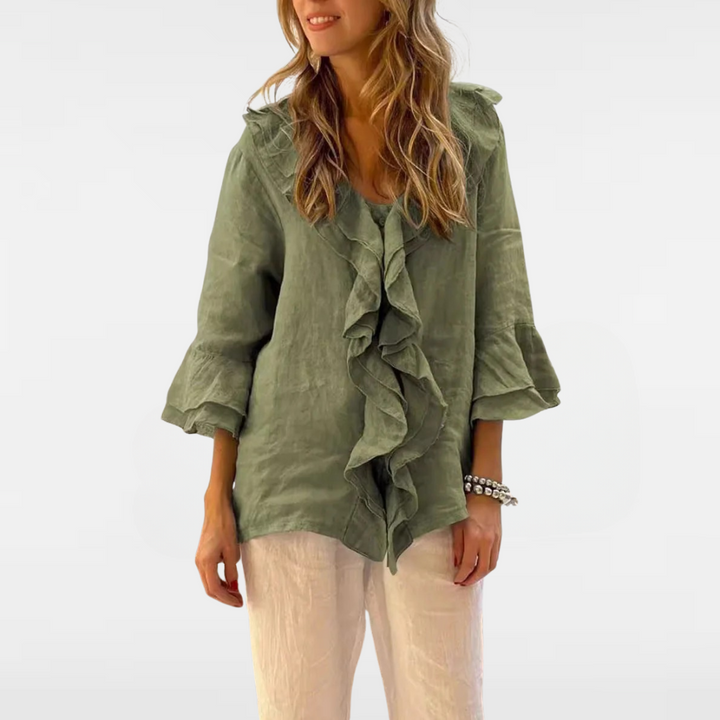 Natalia | Casual Ruffle Blouse