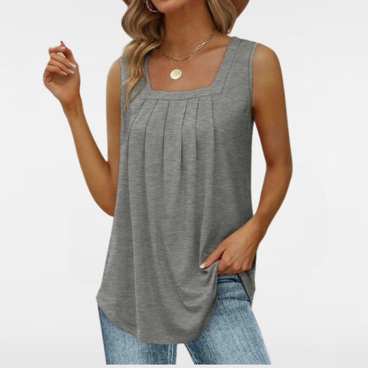 Savannah | Summer Pleated Sleeveless Top