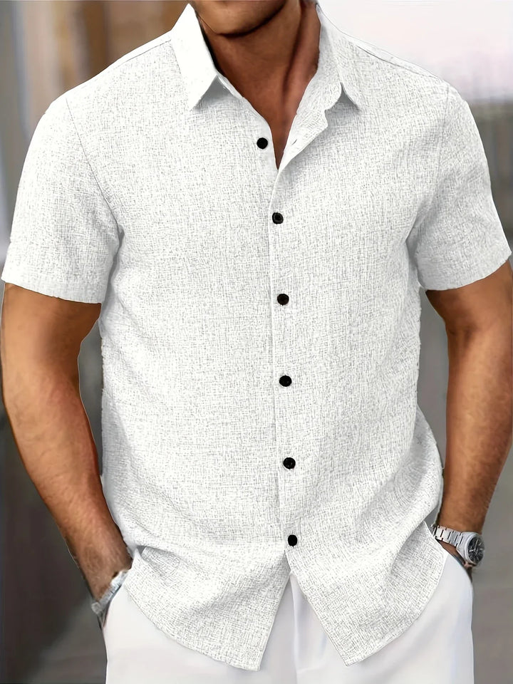 ELEAZAR | CLASSIC LINEN BUTTONED SHIRT