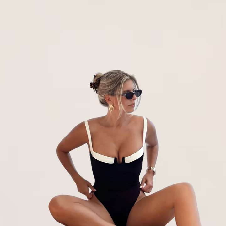 Selene | Glossy One-Piece Swimsuit