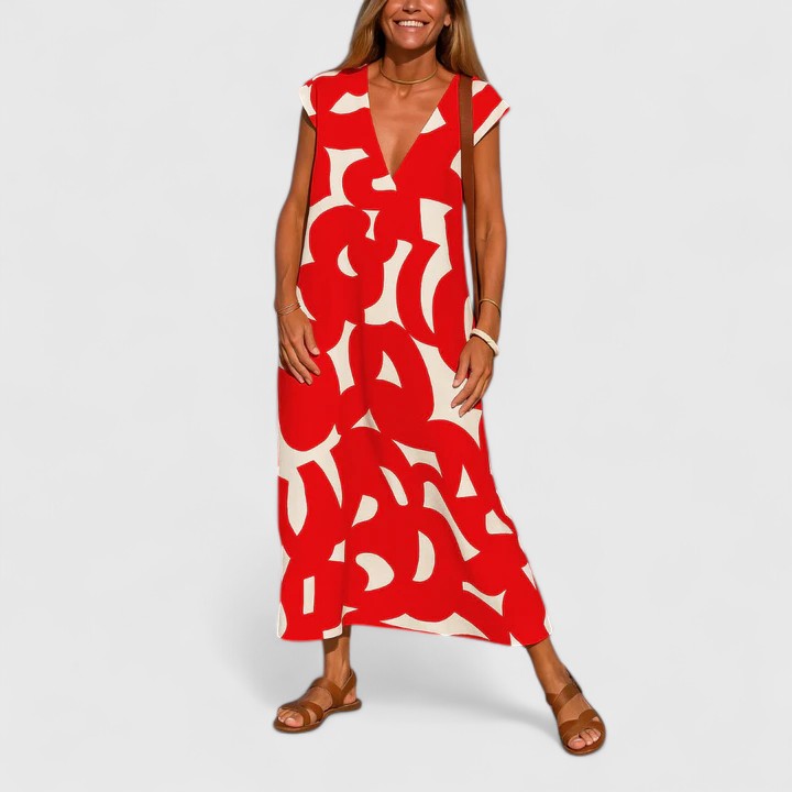 Chloe | Sophisticated V-Neck Dress