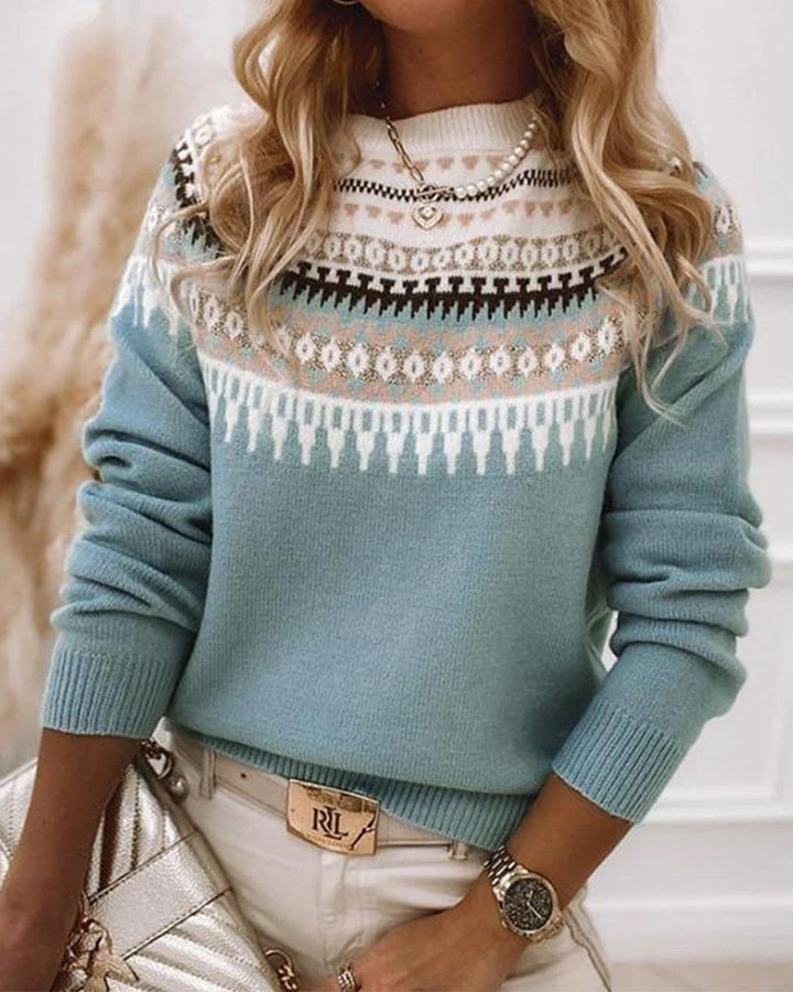 Amiee - Casual Round Neck Loose Sweater