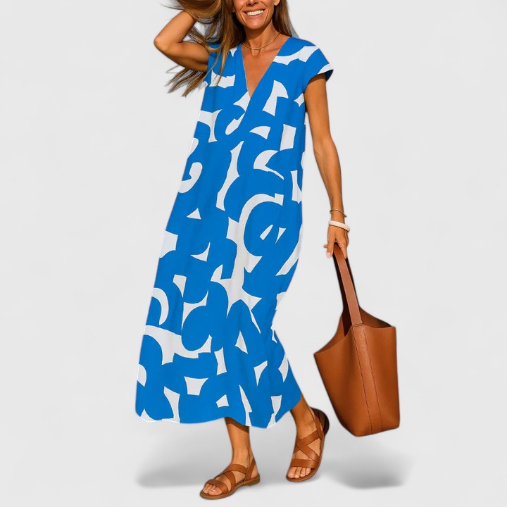 Chloe | Sophisticated V-Neck Dress