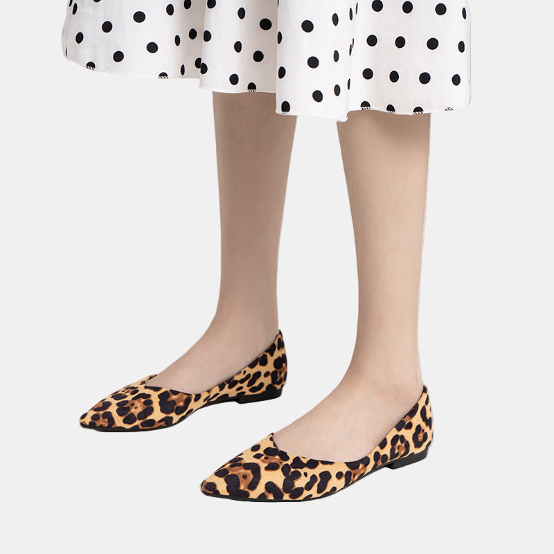Xavienne | Leopard Spot Flats