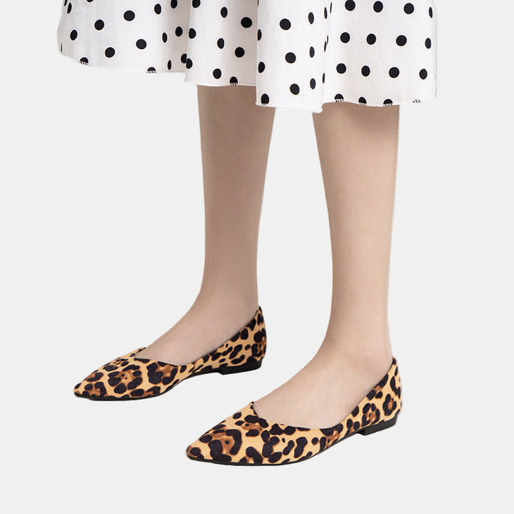 Xavienne | Leopard Spot Flats