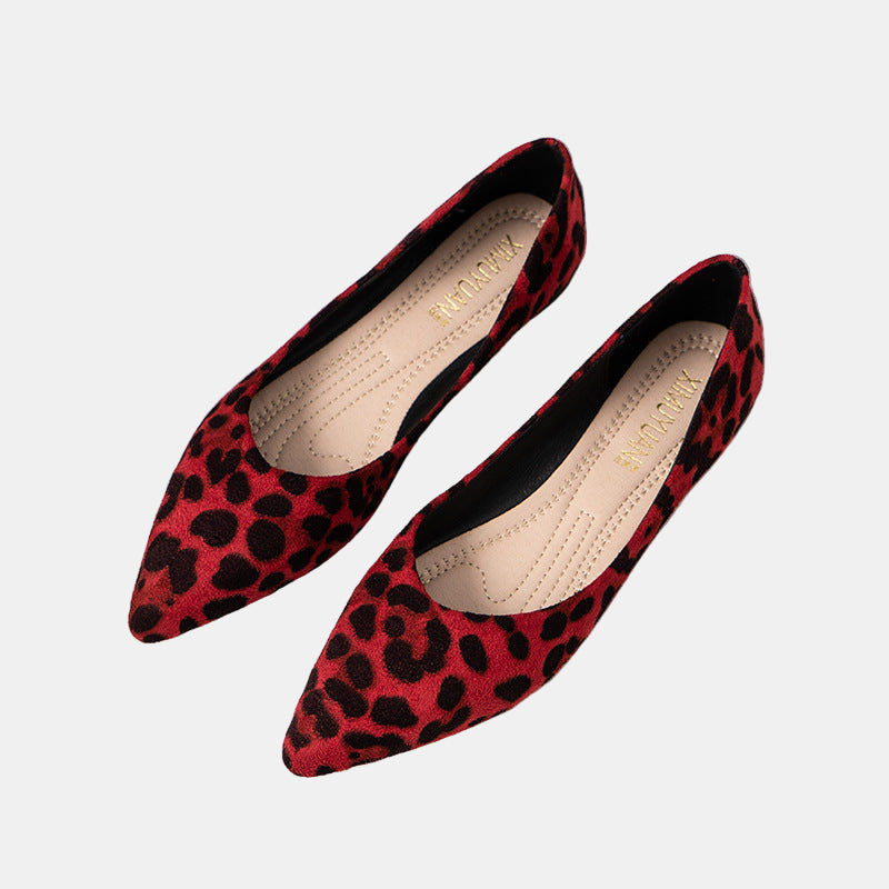 Xavienne | Leopard Spot Flats