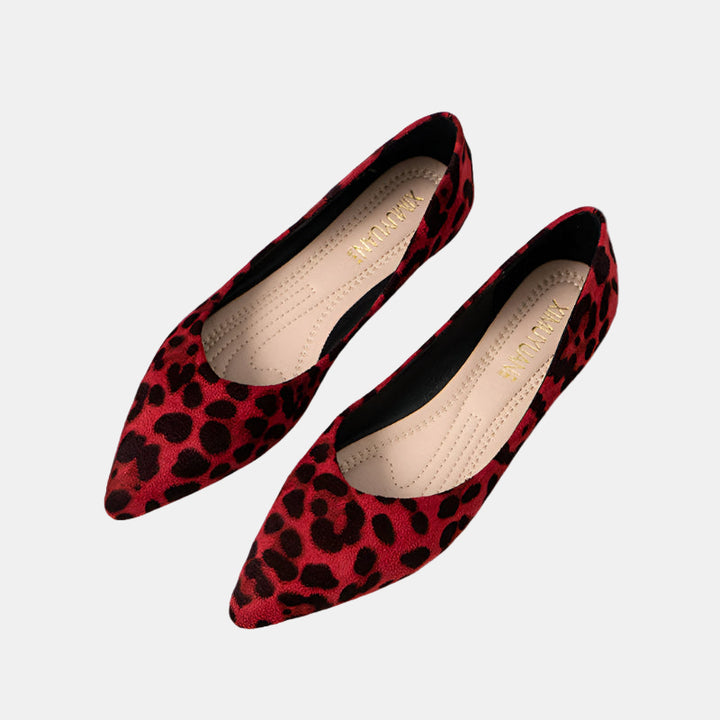 Xavienne | Leopard Spot Flats