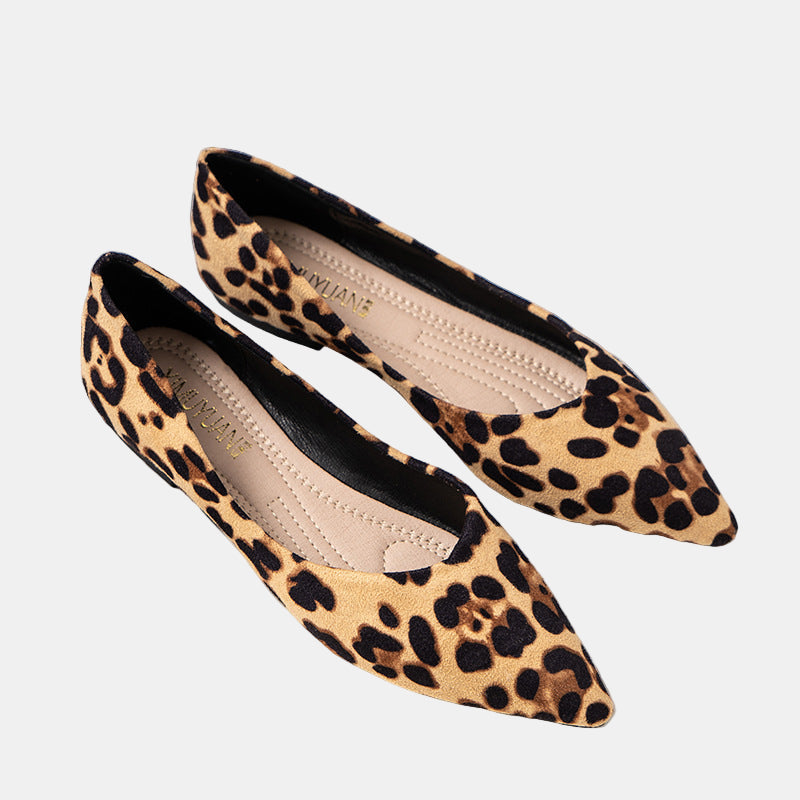 Xavienne | Leopard Spot Flats