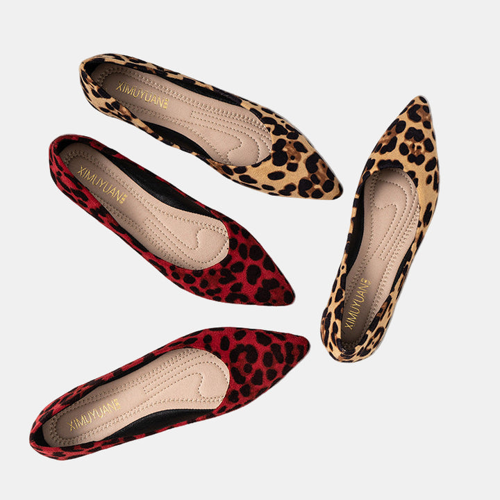 Xavienne | Leopard Spot Flats