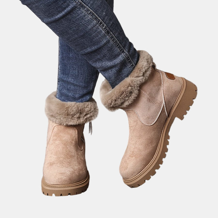 Amara | Suede Western-Style Boots