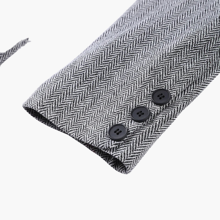 IVORY | ELEGANT FISHBONE PATTERN 3-PIECE SET