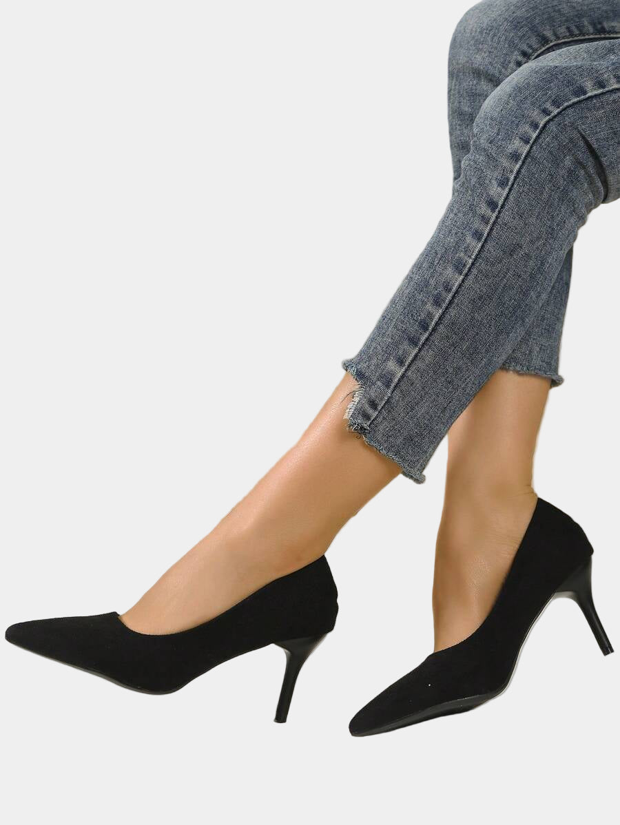 Elowyn | Leopard Two-Tone Buckle Slingbacks