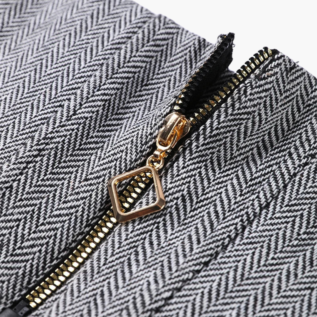 IVORY | ELEGANT FISHBONE PATTERN 3-PIECE SET