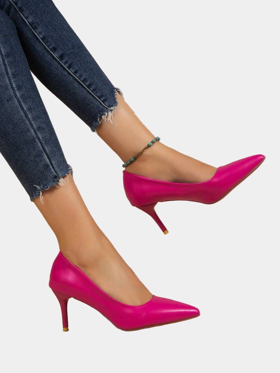 Elowyn | Leopard Two-Tone Buckle Slingbacks