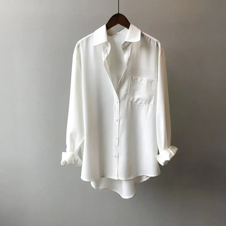 VIVIAN |  CASUAL LONG SLEEVED LAPEL SHIRT