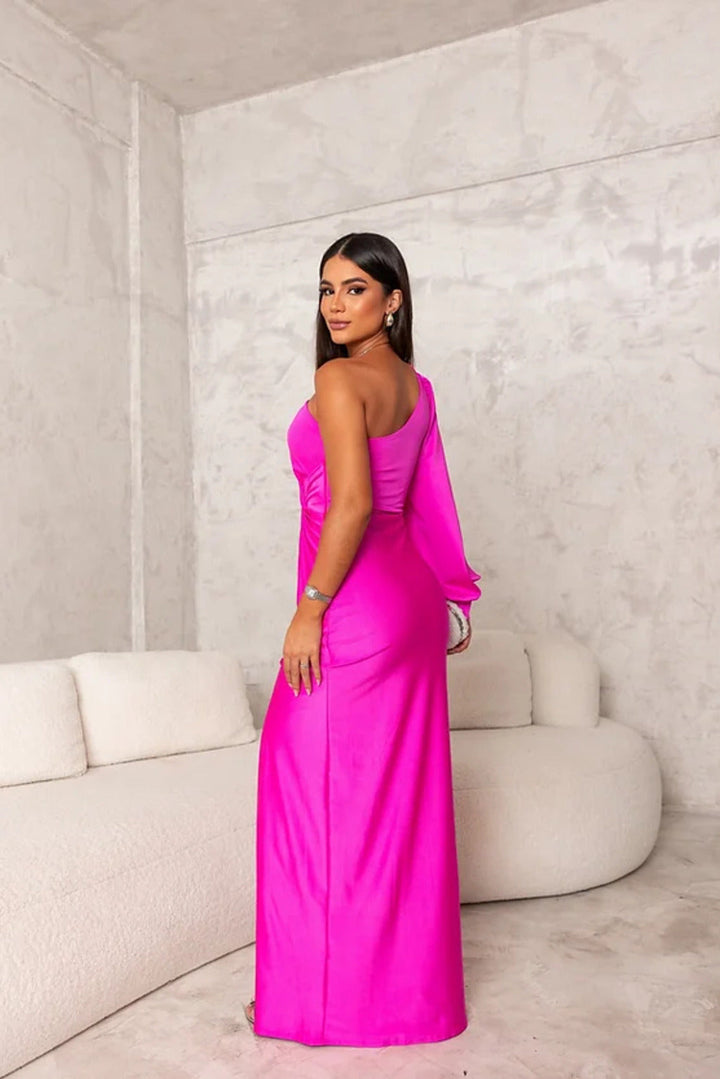 MARGA | ONE SHOULDER MAXI DRESS
