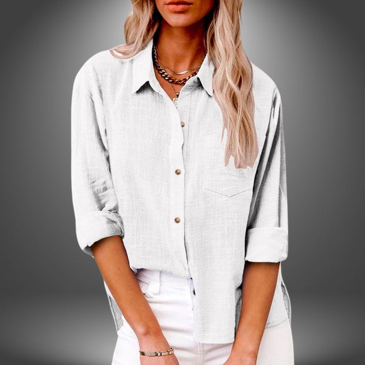 JOSEPHINE | CASUAL COLLARED BLOUSE.