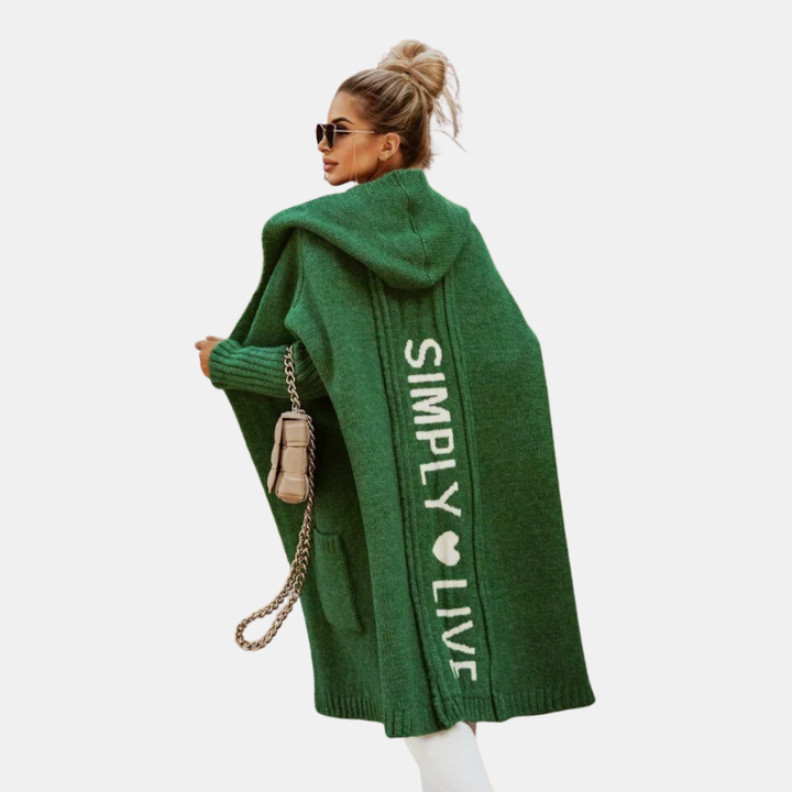 Aria | Long Hooded Cardigan