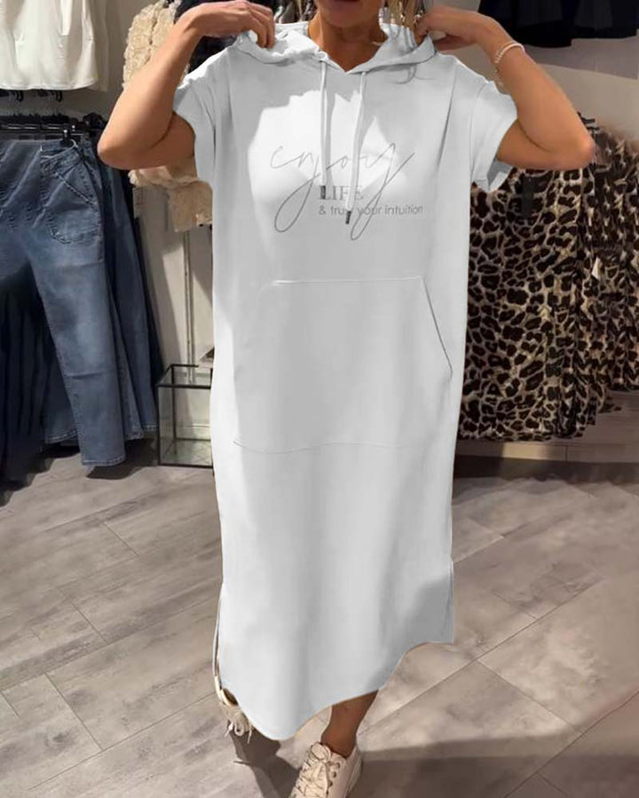SHEILA | LONG DRESS WITH HOOD