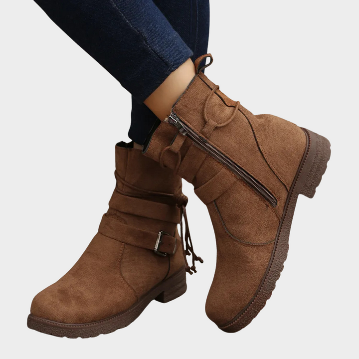 Delaney | Low Heel Ankle Boots