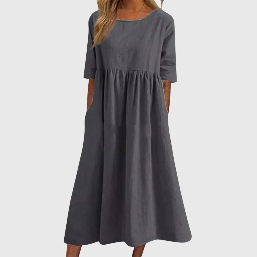 Ariana | Elegant Short-Sleeved Dress
