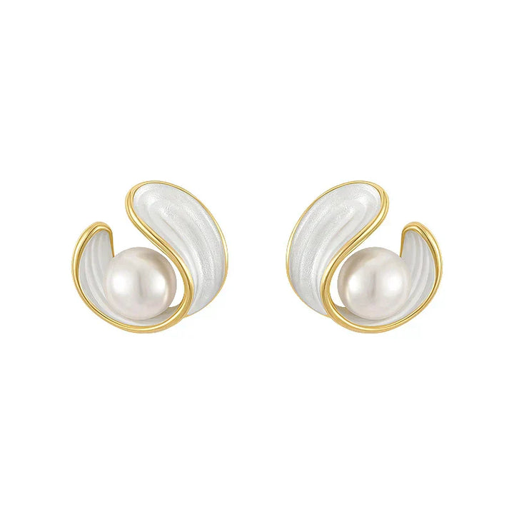 Liorie™ - Pearl Spiral Earrings