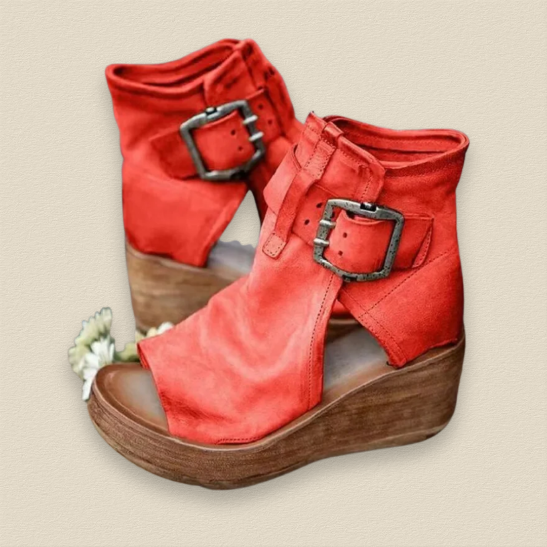 Bellarein | Peep-Toe Wedge Heels