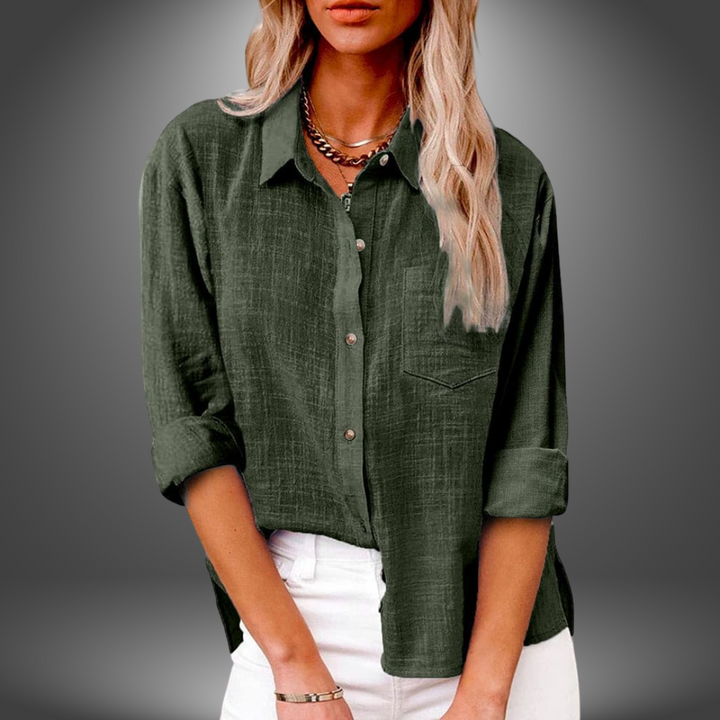 JOSEPHINE | CASUAL COLLARED BLOUSE.
