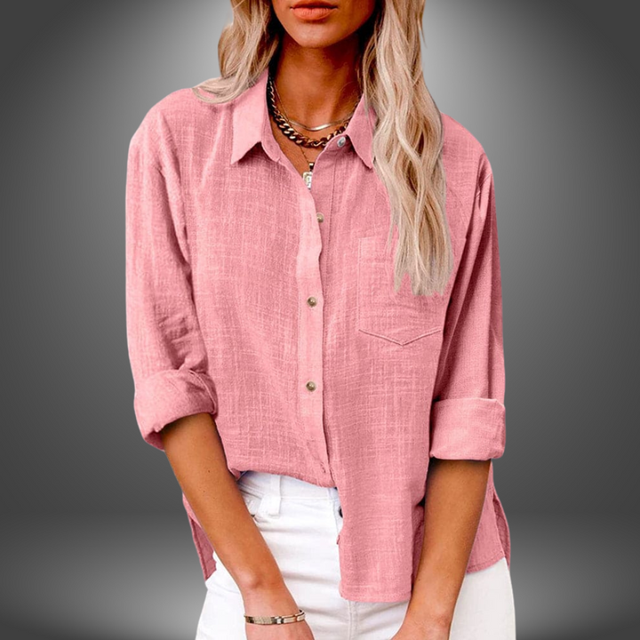 JOSEPHINE | CASUAL COLLARED BLOUSE.