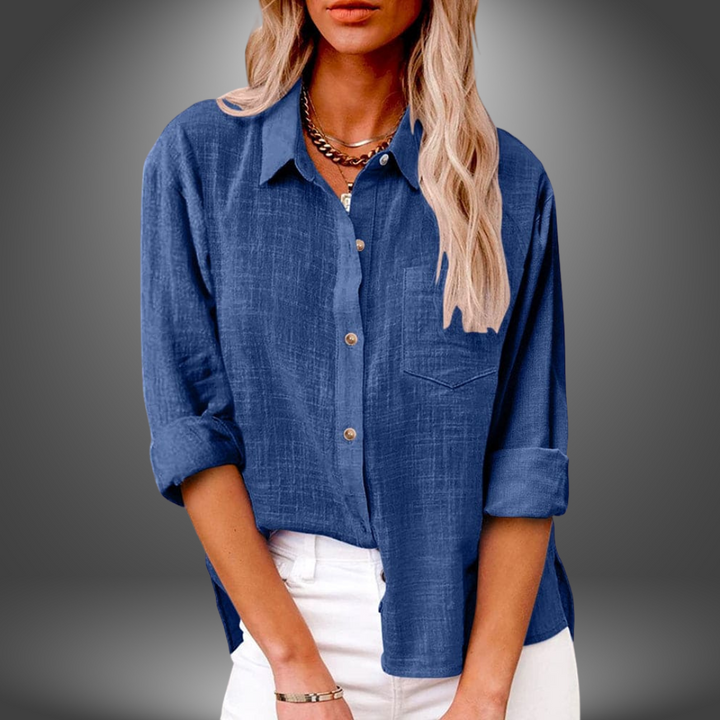 JOSEPHINE | CASUAL COLLARED BLOUSE.
