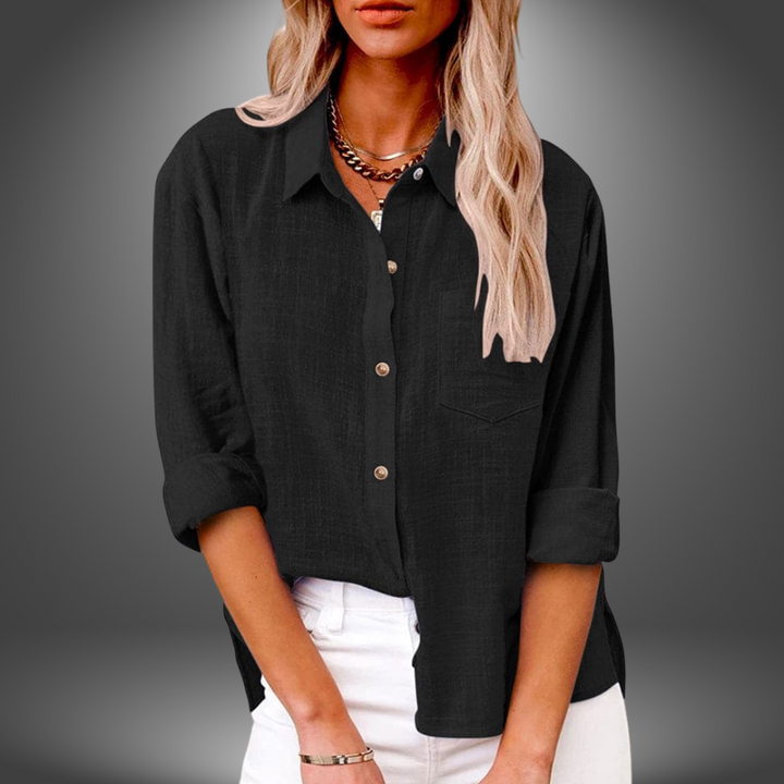 JOSEPHINE | CASUAL COLLARED BLOUSE.