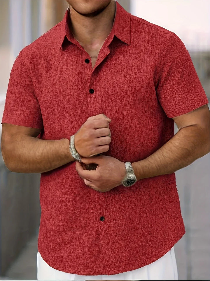 ELEAZAR | CLASSIC LINEN BUTTONED SHIRT