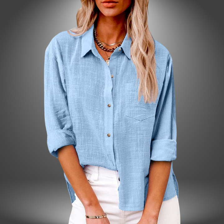 JOSEPHINE | CASUAL COLLARED BLOUSE.