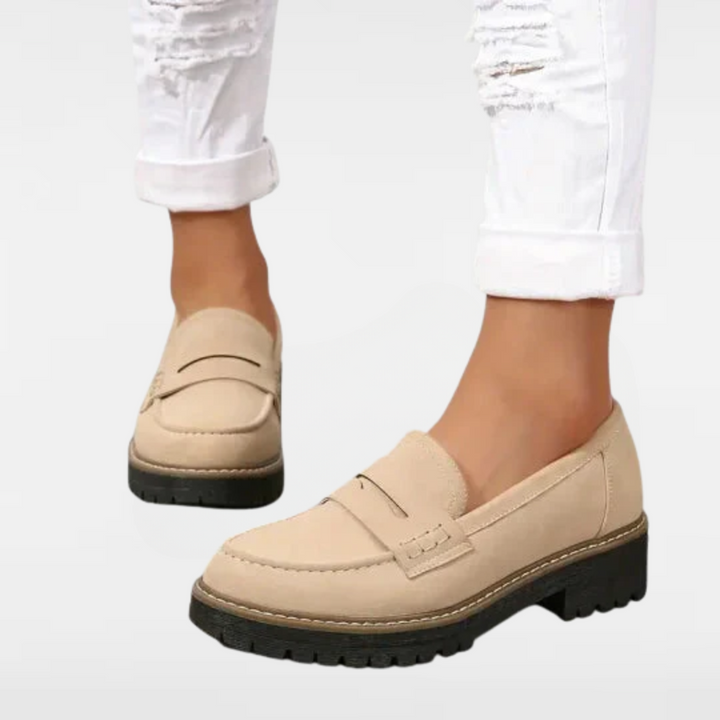 Carenza | Women’s suede loafers with rugged sole